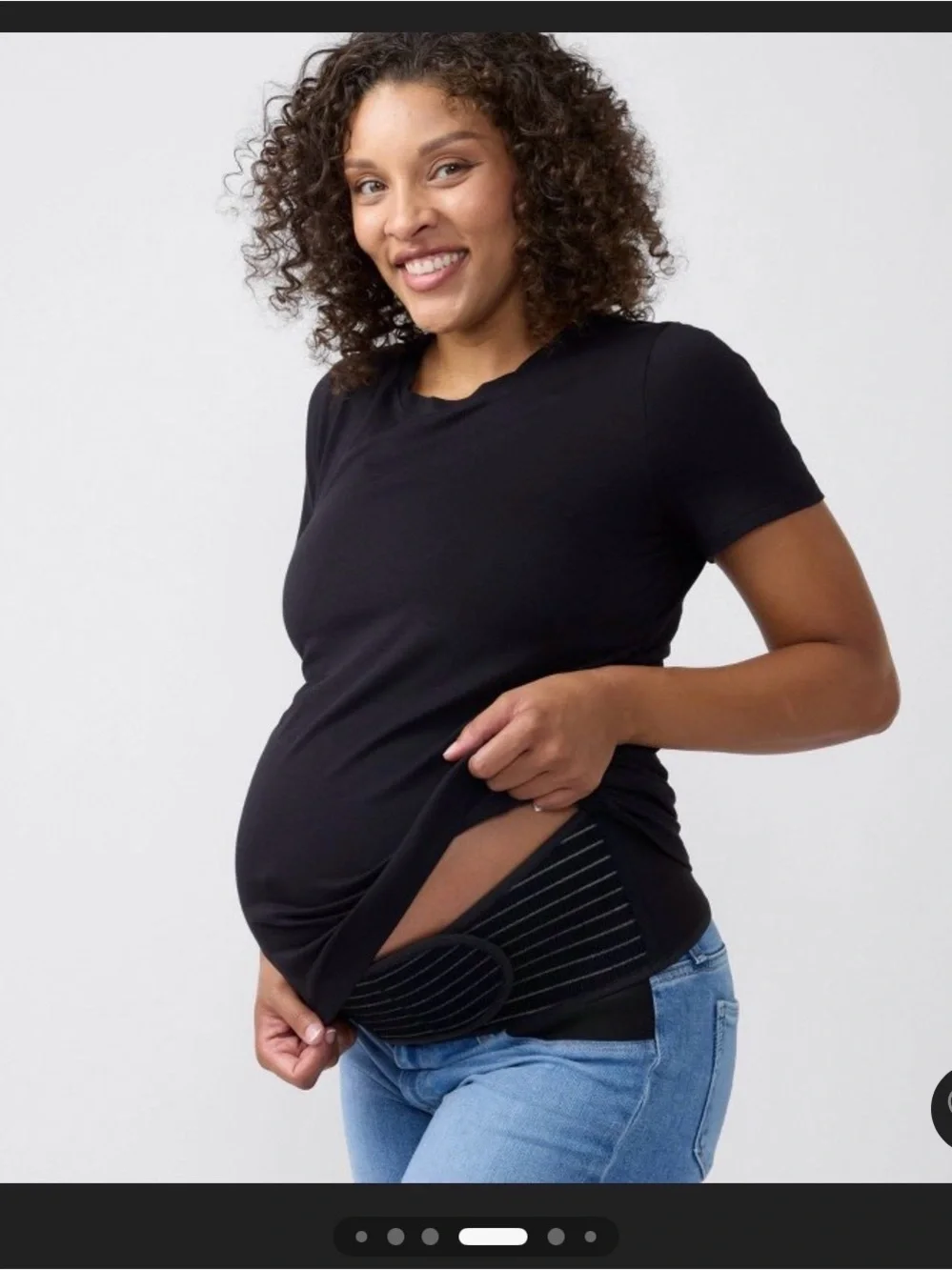 Isabel Maternity by Ingrid & Isabel Pregnancy Support Belt - Black L/XL